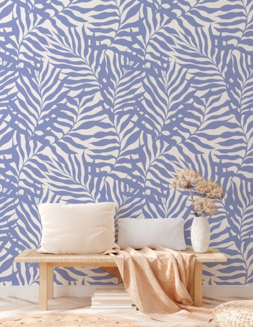 Wandering Palms - Blue Bell Wallpaper - Grafico Melbourne