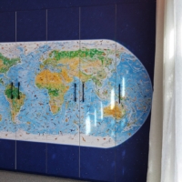 'Wild World' Map By Anton Thomas Wallpaper - Grafico Melbourne