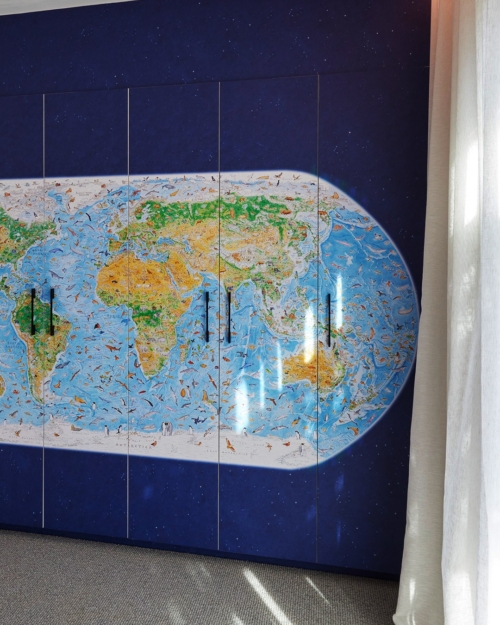 'Wild World' Map By Anton Thomas Wallpaper - Grafico Melbourne