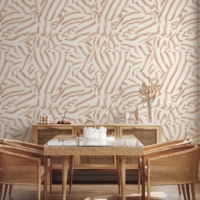 Zebra Crossing - Terracotta Wallpaper - Grafico Melbourne