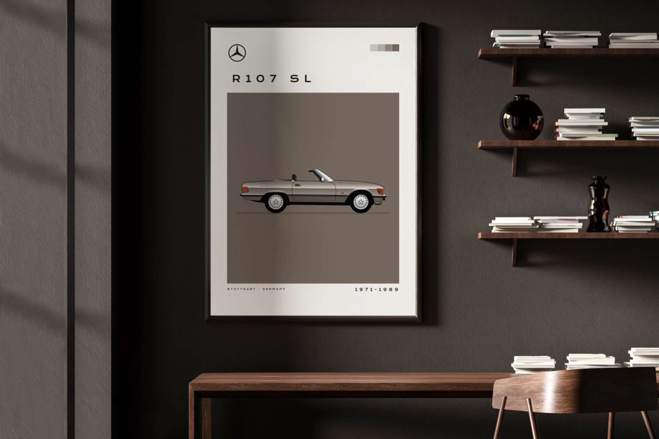 Mid Century Car Auto Prints